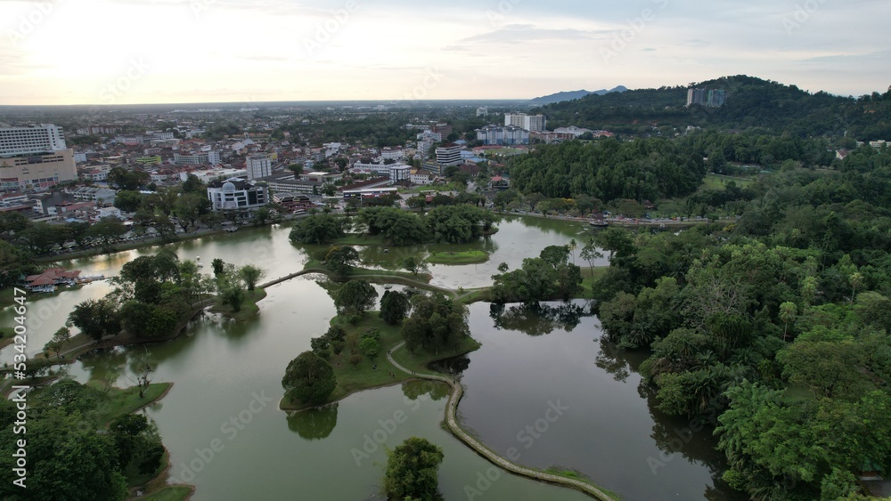Fototapeta premium Taiping, Malaysia - September 24, 2022: The Landmark Buildings and Tourist Attractions of Taiping