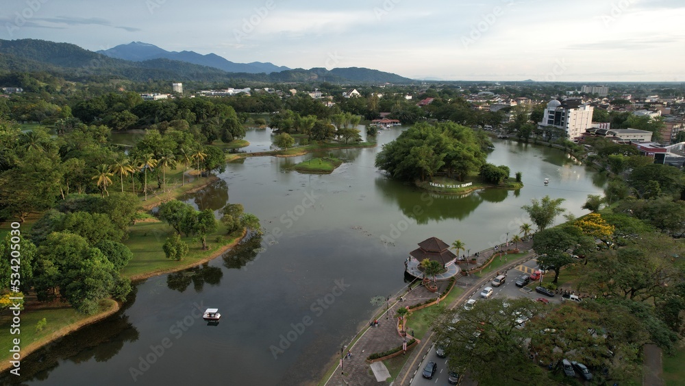 Taiping, Malaysia - September 24, 2022: The Landmark Buildings and Tourist Attractions of Taiping