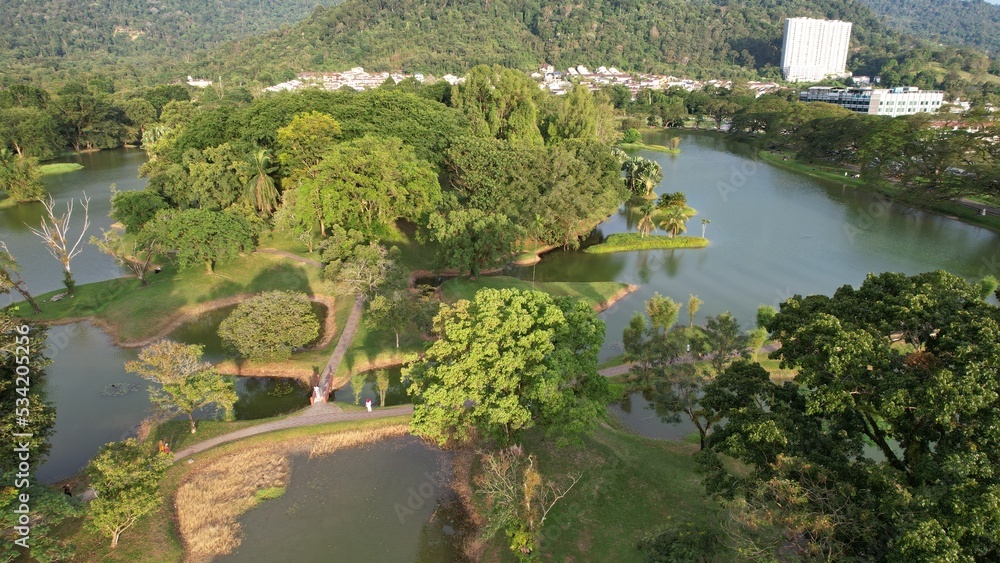 Obraz premium Taiping, Malaysia - September 24, 2022: The Landmark Buildings and Tourist Attractions of Taiping