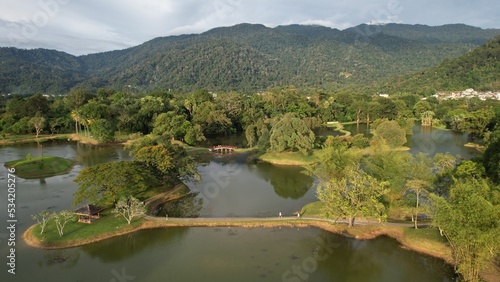 Taiping, Malaysia - September 24, 2022: The Landmark Buildings and Tourist Attractions of Taiping