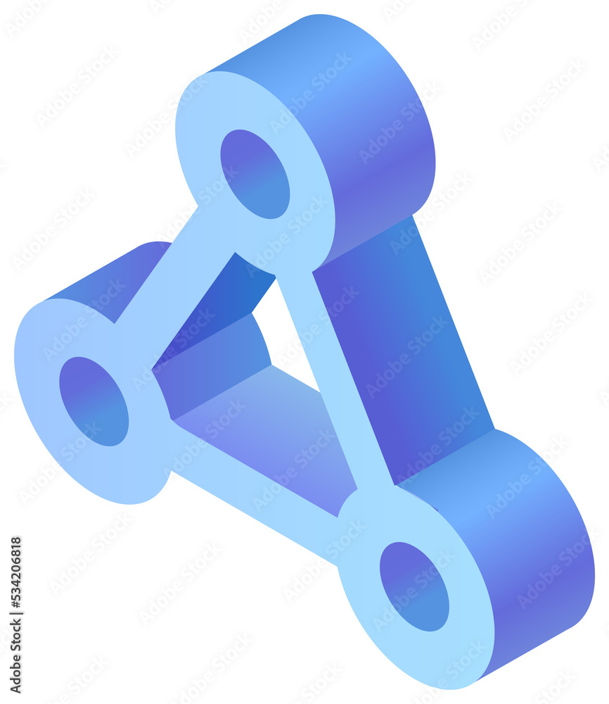 3D geometric shape, geometric design element. PNG with transparent background 3D geometric shape, geometric design element. PNG with transparent background