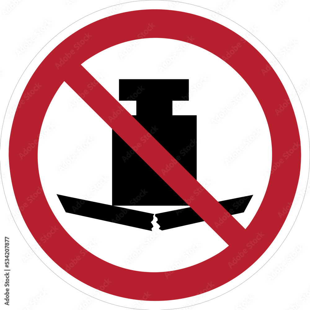 no heavy load sign no heavy load sign