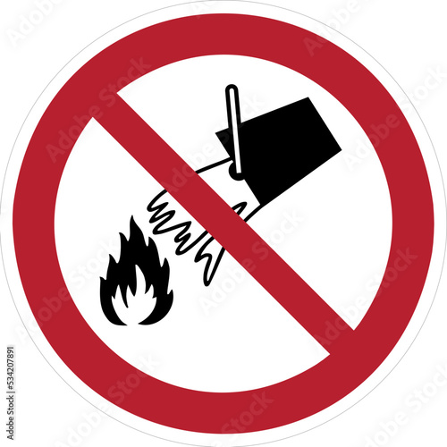 do not extinguish with water