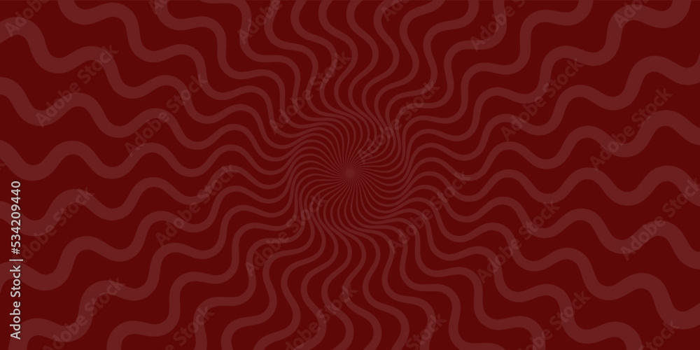 Retro banner with sun and rays in style of 70s