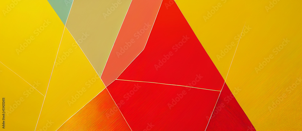 Fototapeta premium abstract yellow red orange geometrical colors background