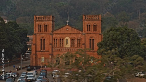 Aerial view of Notre-Dame of Bangui Cathedral.