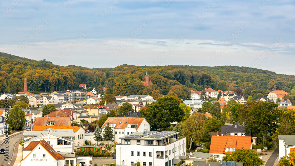 Hafenstadt Sassnitz an der Ostsee auf der Insel Rügen
