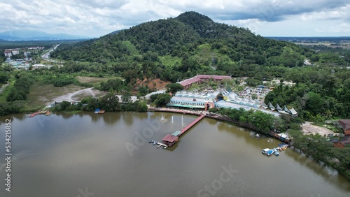 Taiping, Malaysia - September 24, 2022: The Bukit Merah Laketown Resort