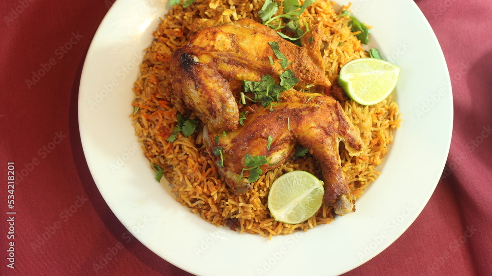 rice with chicken Stock Photo | Adobe Stock