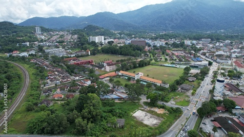 Taiping, Malaysia - September 24, 2022: The Landmark Buildings and Tourist Attractions of Taiping