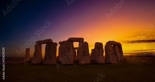 Stonehenge after sunset