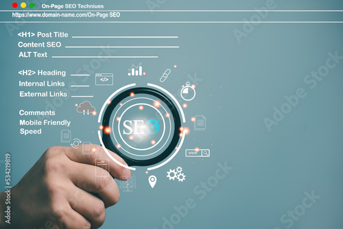 Search Engine Optimization(SEO) Technology for Mobile Phone, Smartphone, Computer, Web Page, Website, Social Media Ranking and Speed.