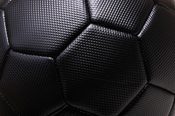 Black soccer ball texture background