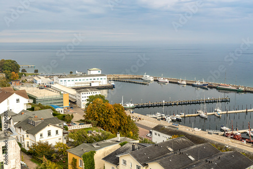 Hafen und Marina der Hafenstadt Sassnitz an der Ostsee auf der Insel Rügen photo