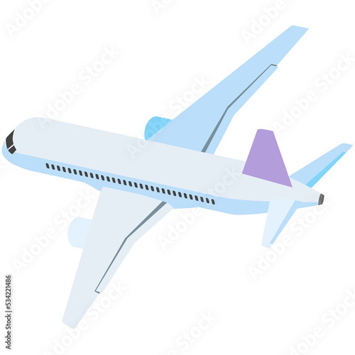 Plane vector, airplane travel icon, air jet illustration