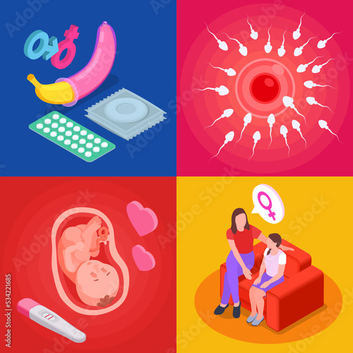Sex Education 2x2 Isometric Set