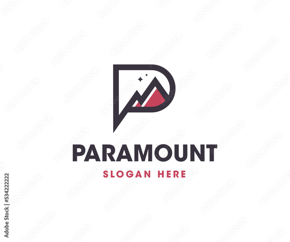 P Mountain Logo P Mountain Logo