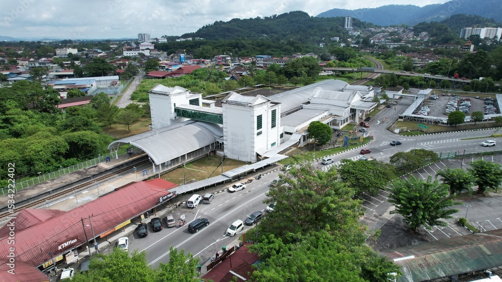 Taiping, Malaysia - September 24, 2022: The Landmark Buildings and Tourist Attractions of Taiping