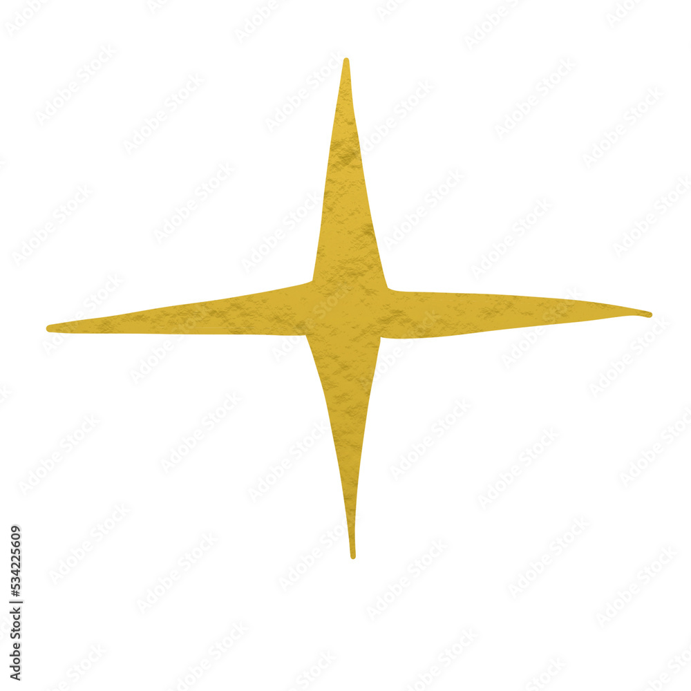 Obraz premium Gold Metallic Star