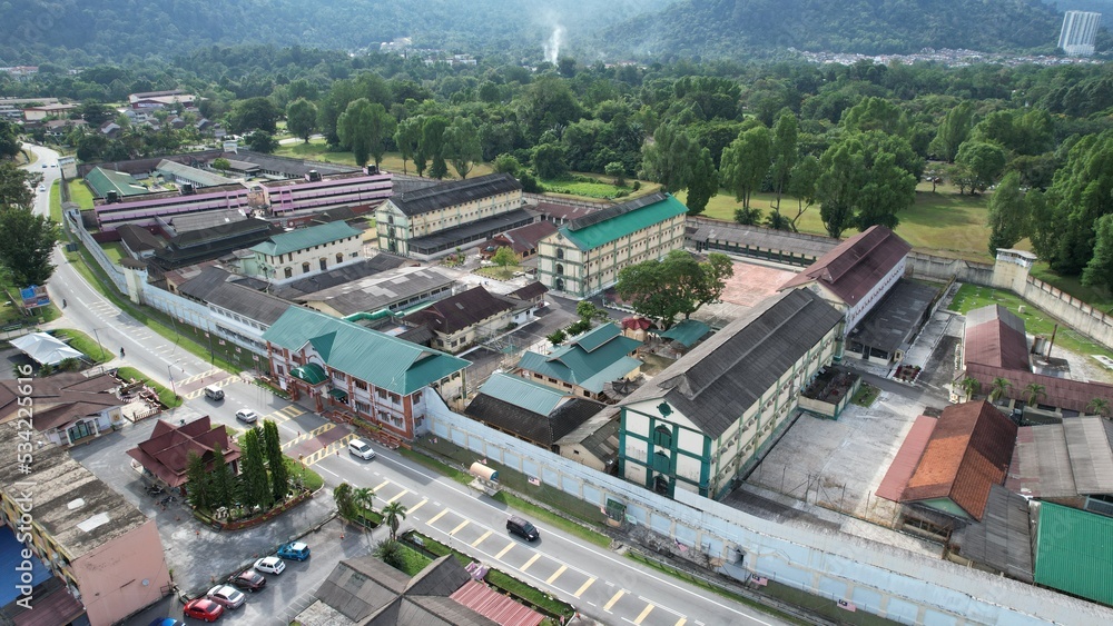 Fototapeta premium Taiping, Malaysia - September 24, 2022: The Landmark Buildings and Tourist Attractions of Taiping