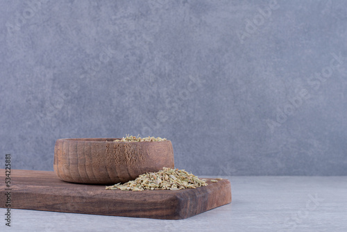 Fototapeta Naklejka Na Ścianę i Meble -  Dried green anise seeds on a platter