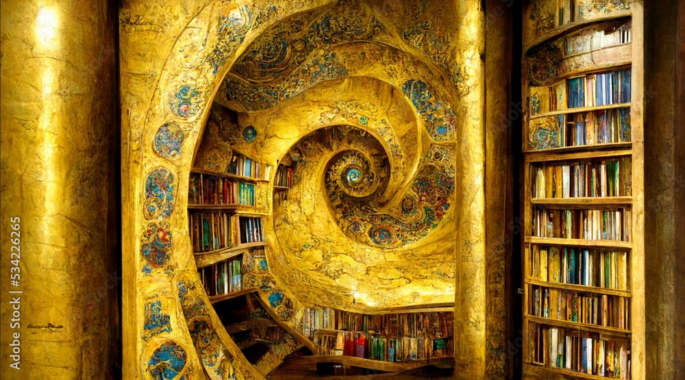 Gold library light deals