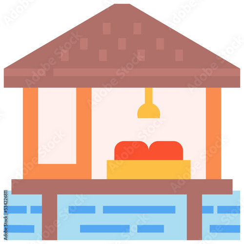 bungalow icon symbol element