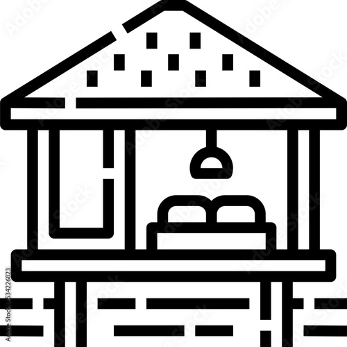 bungalow icon symbol element