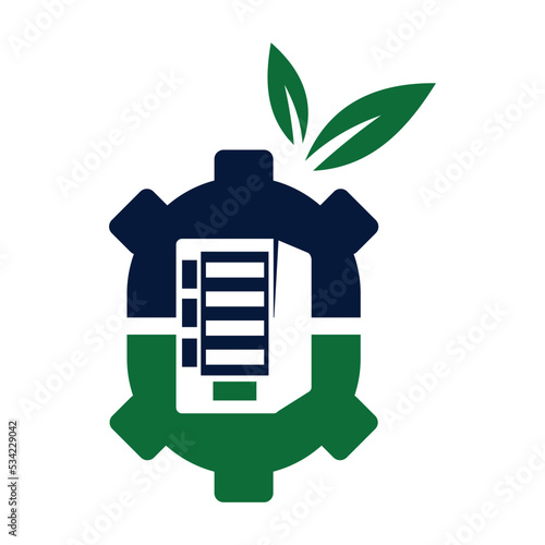 Healthy vending machines food logo template