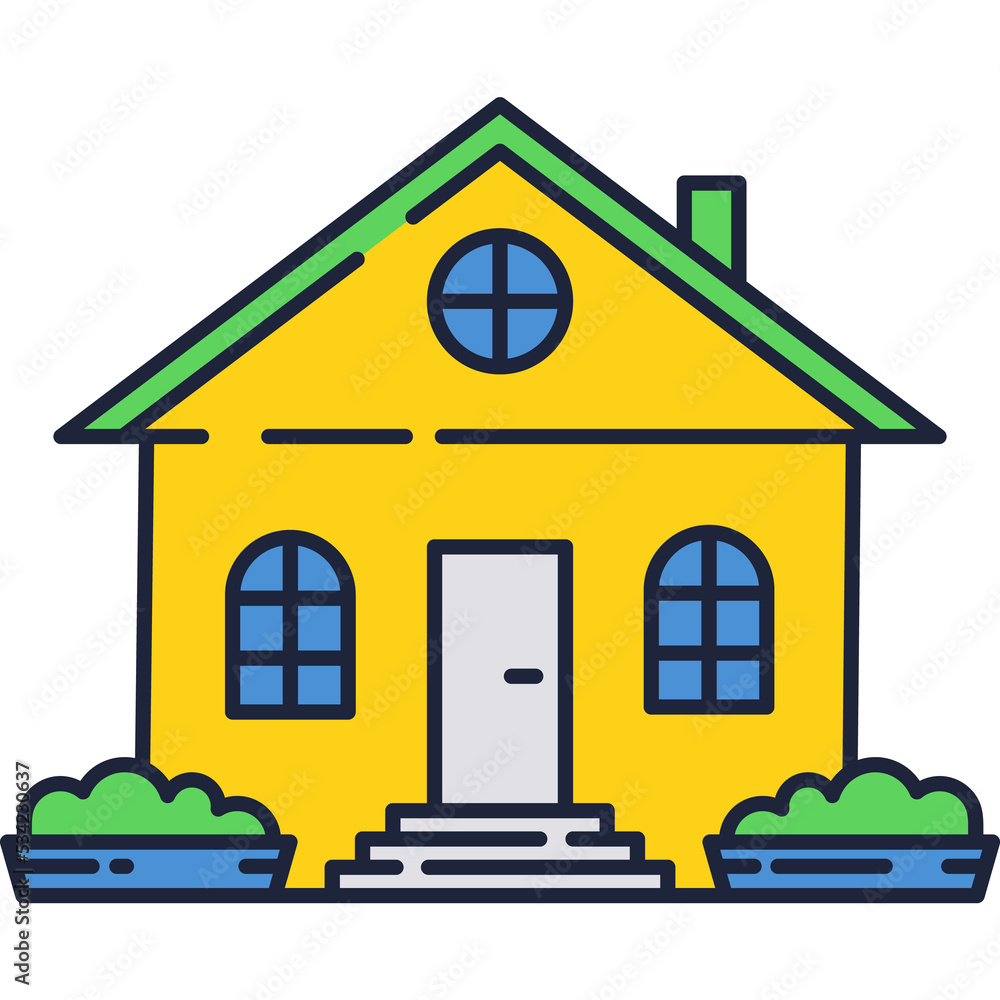 Eco green house logo, home vector icon Eco green house logo, home vector icon