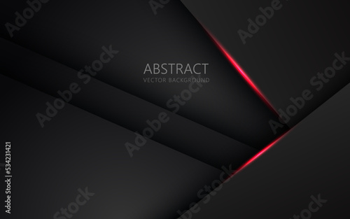 abstract light red black space frame layout design tech triangle concept gray texture background. eps10 vector
