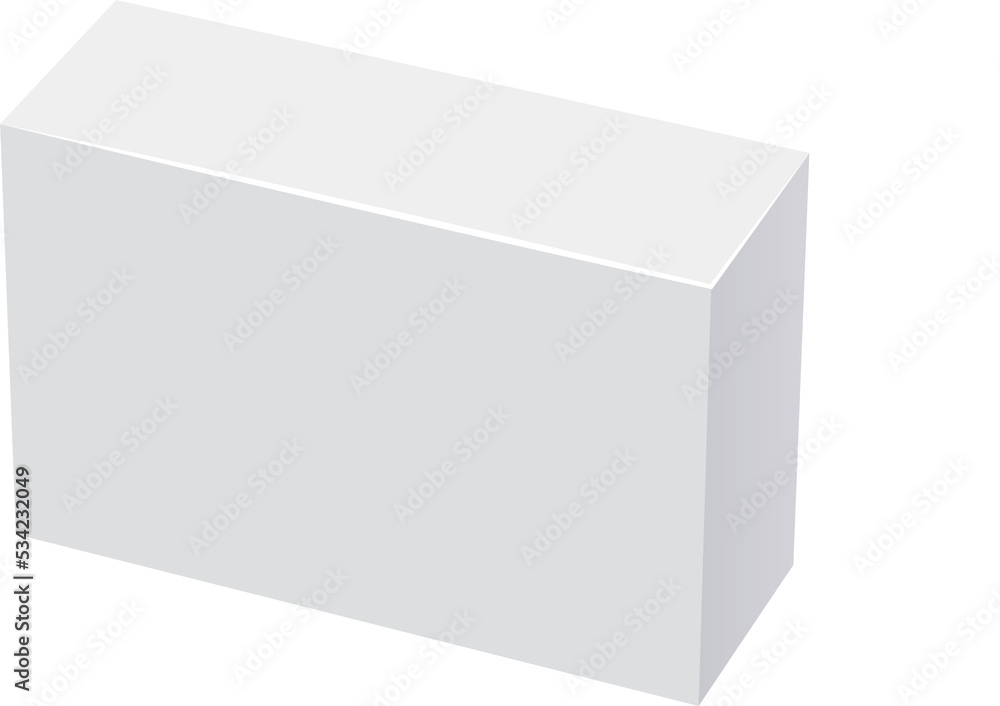 Naklejka premium Box mockup. PNG with transparent background.