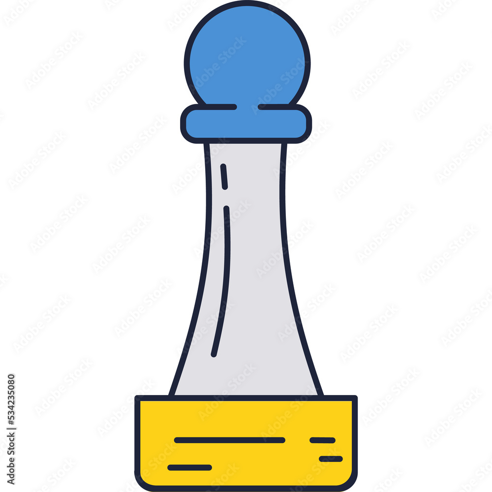 Pawn icon chess game vector leadership concept Pawn icon chess game vector leadership concept