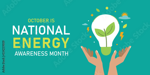 Fotografia National Energy Awareness Month in October