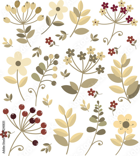 Cute Plant Botanical Pattern