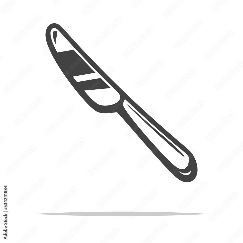 Butter knife icon transparent vector isolated Butter knife icon transparent vector isolated