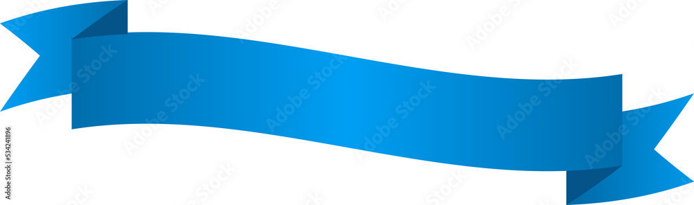 Obraz premium Blue Ribbon Banner