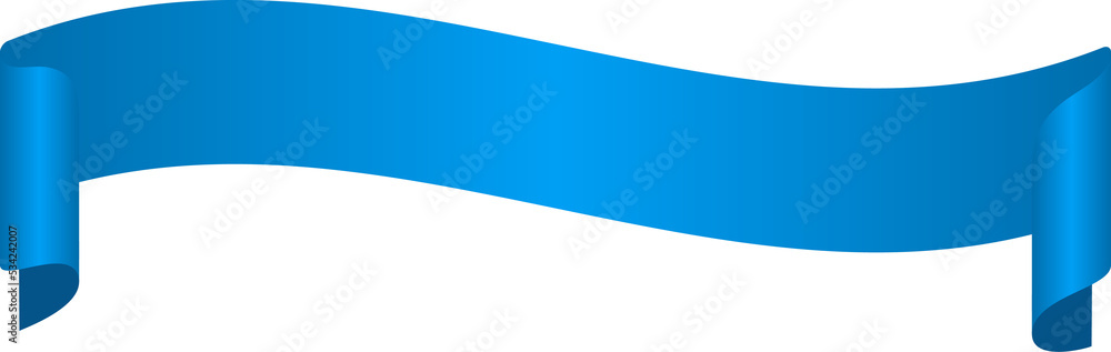 Obraz premium Blue Ribbon Banner