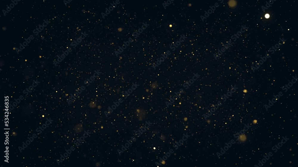 Particles Floating In Fluid Space Background/ 4k animation of an abstract backgroud with floating particles inside fluid space with ambien occlusion and depth of field blur