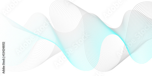 Abstract white and blue paper wave background and abstract gradiant and white wave curve lines banner background design. Vector illustration. Modern template abstract design flowing particles wave.