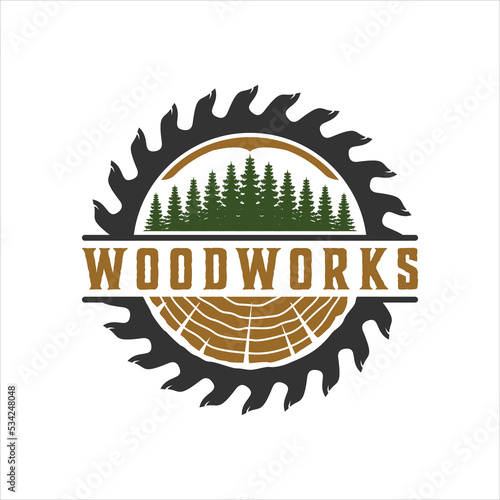 A strong carpentry logo with a formidable,woodworking,construction logo