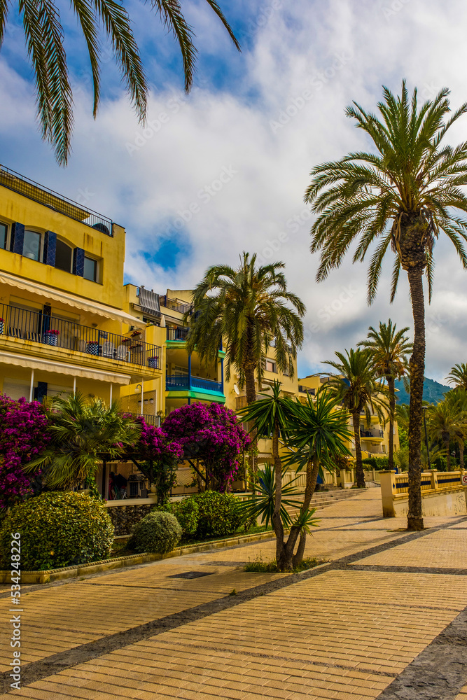 Fototapeta premium Scenic view of Sitges, Catalonia, Spain