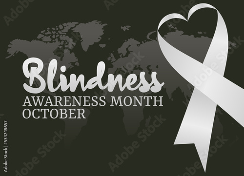 vector graphic of blindness awareness month good for blindness awareness month celebration. flat design. flyer design.flat illustration.