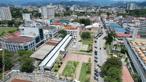 Ipoh, Malaysia - September 24, 2022: The Landmark Buildings and Tourist Attractions of Ipoh