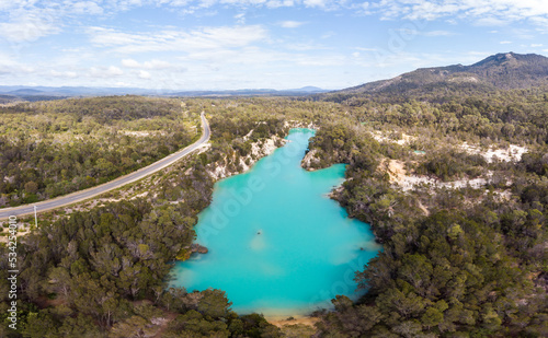 Little Blue Lake in Tasmania Australia