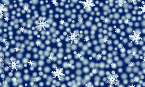 Snow bokeh