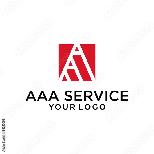 AAA initials logo designs vector