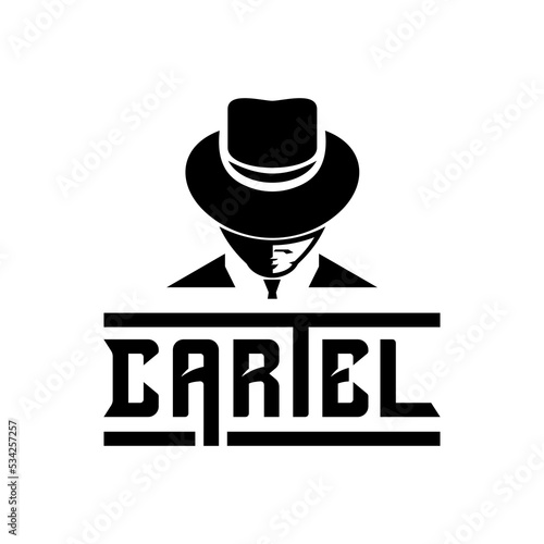 Cartel icon vector logo design