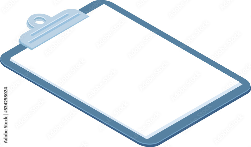 Cartoon isolated object paper document clipboard Cartoon isolated object paper document clipboard
