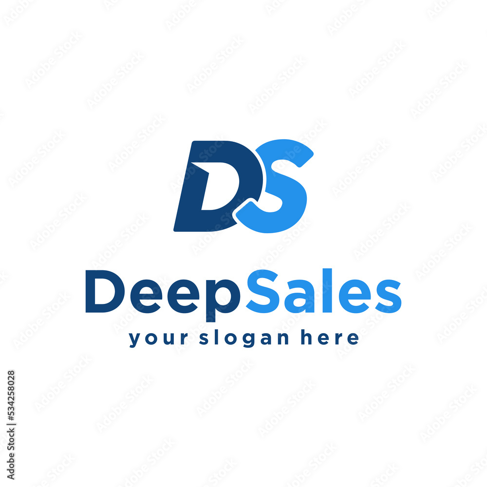 letter DS with arrow Up logo design letter DS with arrow Up logo design